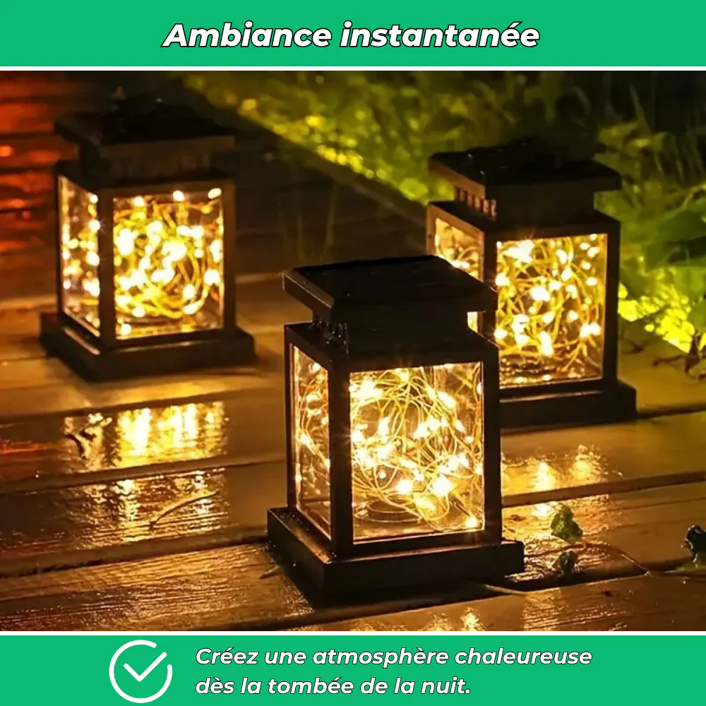 Soléa – Lanterne solaire à clip effet flamme décorative - Image 3