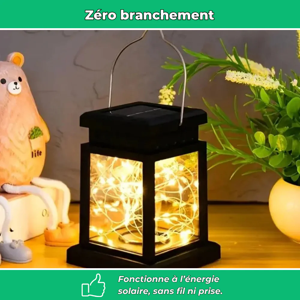 Soléa – Lanterne solaire à clip effet flamme décorative - Image 4