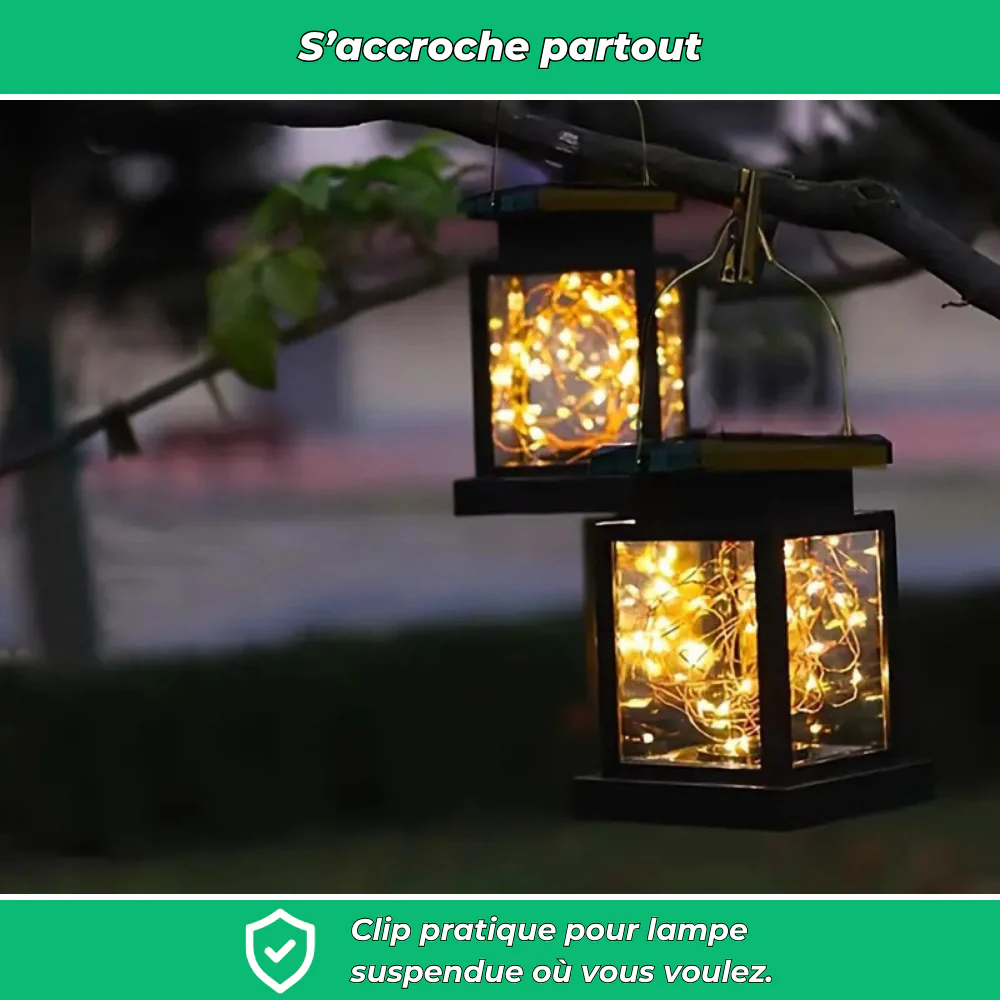 Soléa – Lanterne solaire à clip effet flamme décorative - Image 5