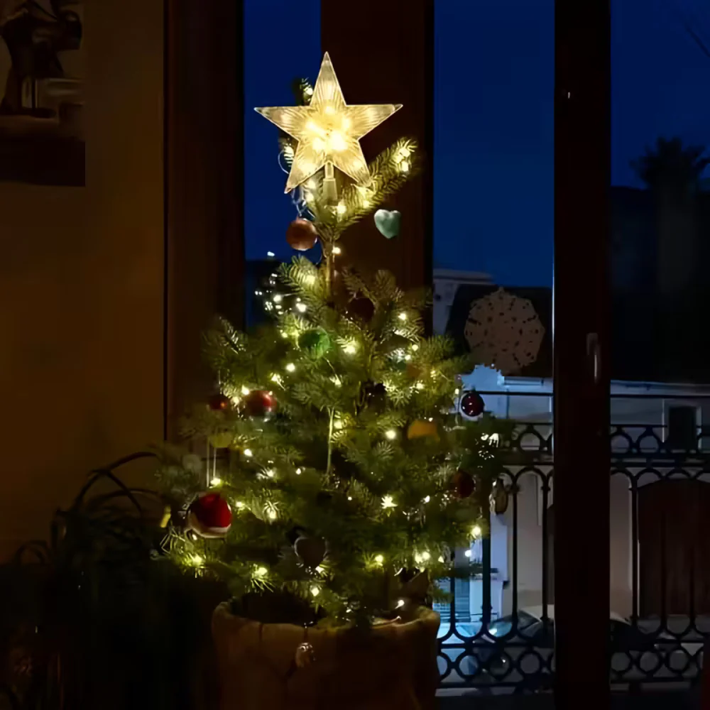Sommet d’arbre Étoile de Noël lumineuse - Image 2