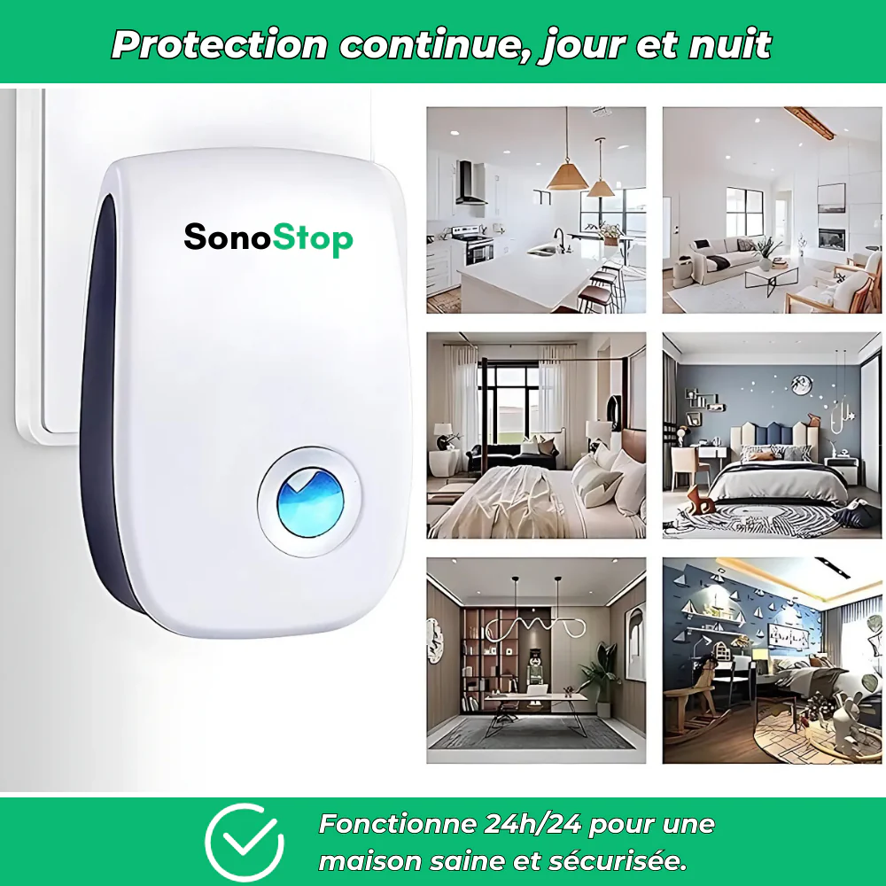 SonoStop - Répulsif ultrason contre rongeurs et insectes - Image 3