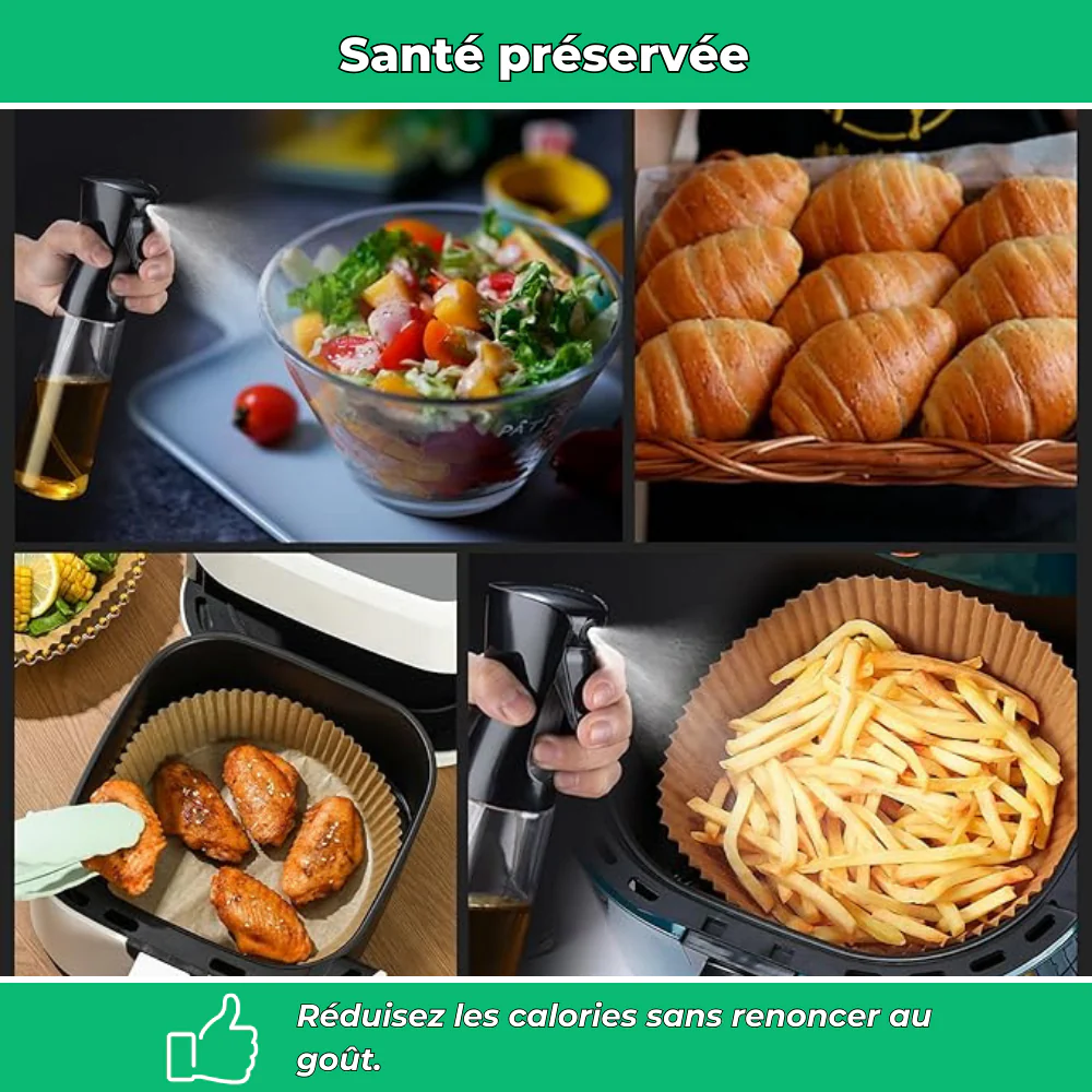 Spray huile cuisine 300 ml pour airfryer – Accessoire friteuse sans huile - Image 5