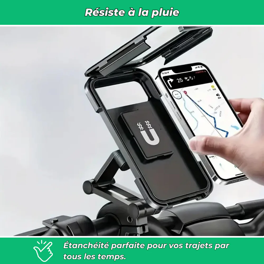 Support de téléphone vélo magnétique étanche – Fixation GPS sécurisée - Image 4