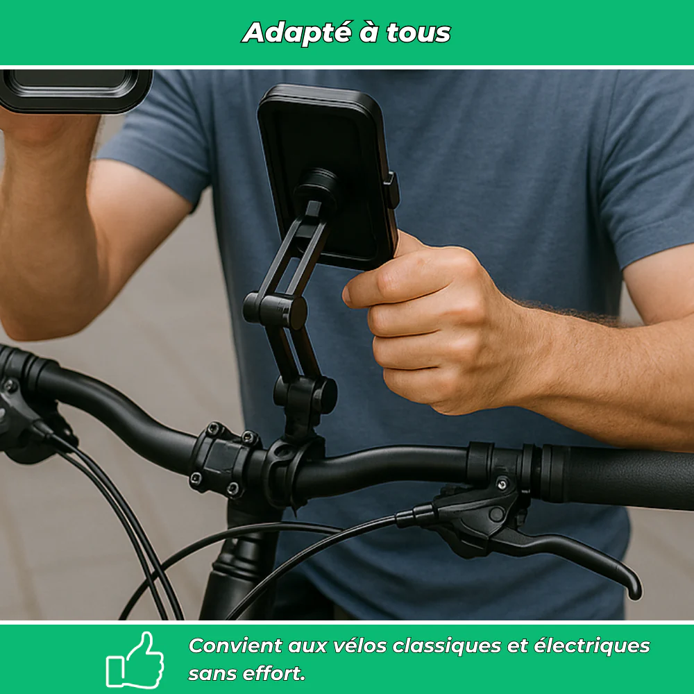 Support de téléphone vélo magnétique étanche – Fixation GPS sécurisée - Image 5