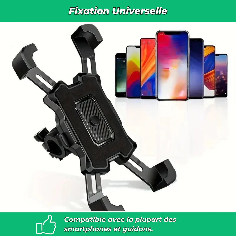 Support téléphone moto antichoc – Porte-GPS sécurisé pour guidon de moto - Image 5
