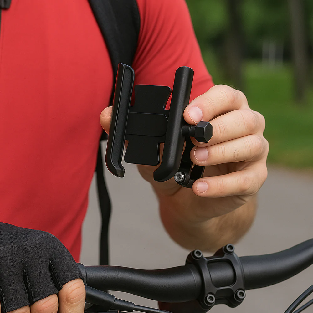 Support téléphone vélo aluminium 360° – Fixation GPS anti-vibrations universelle - Image 6