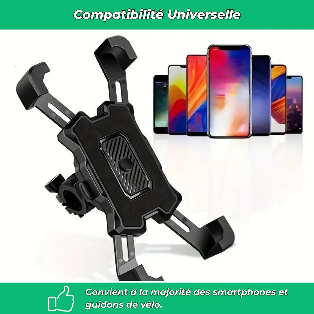 Support téléphone vélo antichoc – Porte-GPS sécurisé pour guidon de vélo électrique - Image 5