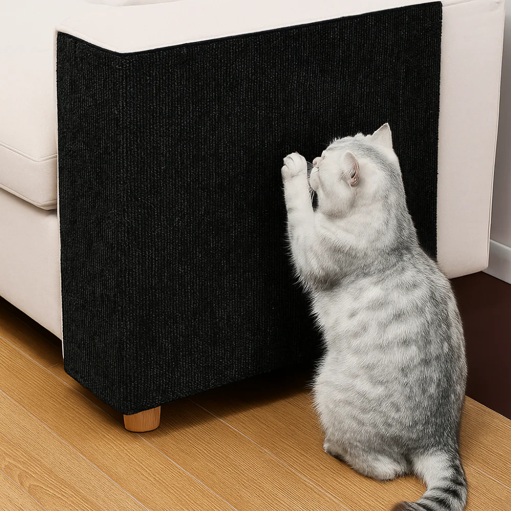 Tapis griffoir auto-adhésif pour chats – Protège murs et meubles des griffes