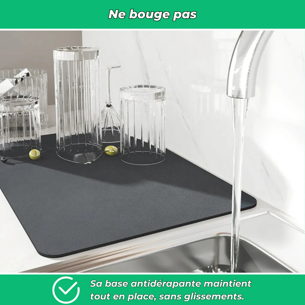 Tapis absorbant antidérapant pour machine à café - Image 4