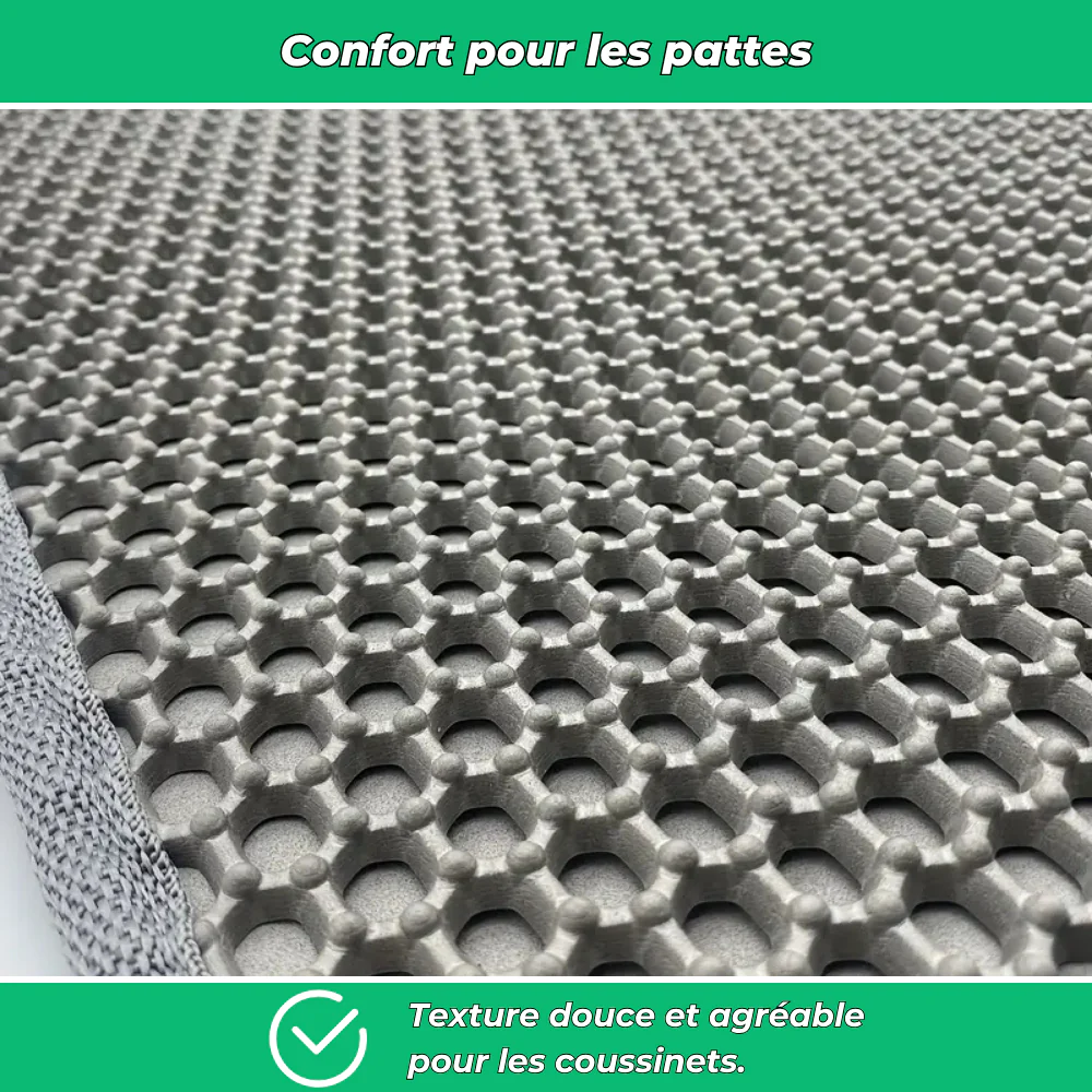 Tapis attrape-litière double couche pour chat – Anti-débordement et facile à nettoyer - Image 5
