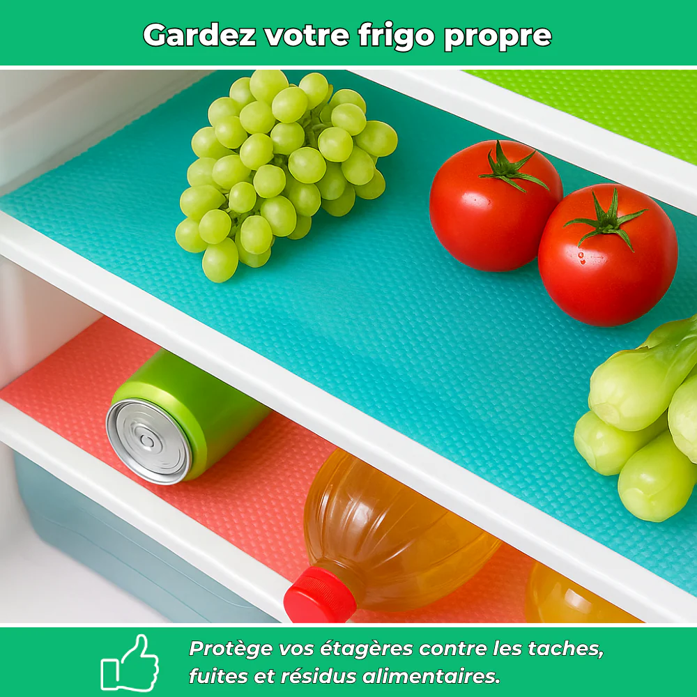 Tapis de protection lavables pour réfrigérateur - 4 PCS - Image 3