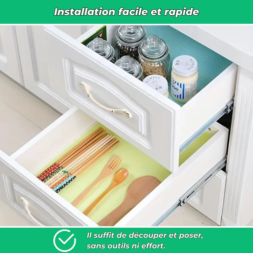 Tapis de protection lavables pour réfrigérateur - 4 PCS - Image 4