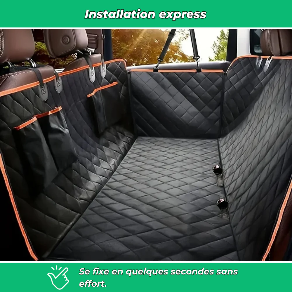 Tapis de voiture pour chien – Hamac protecteur siège arrière - Image 5
