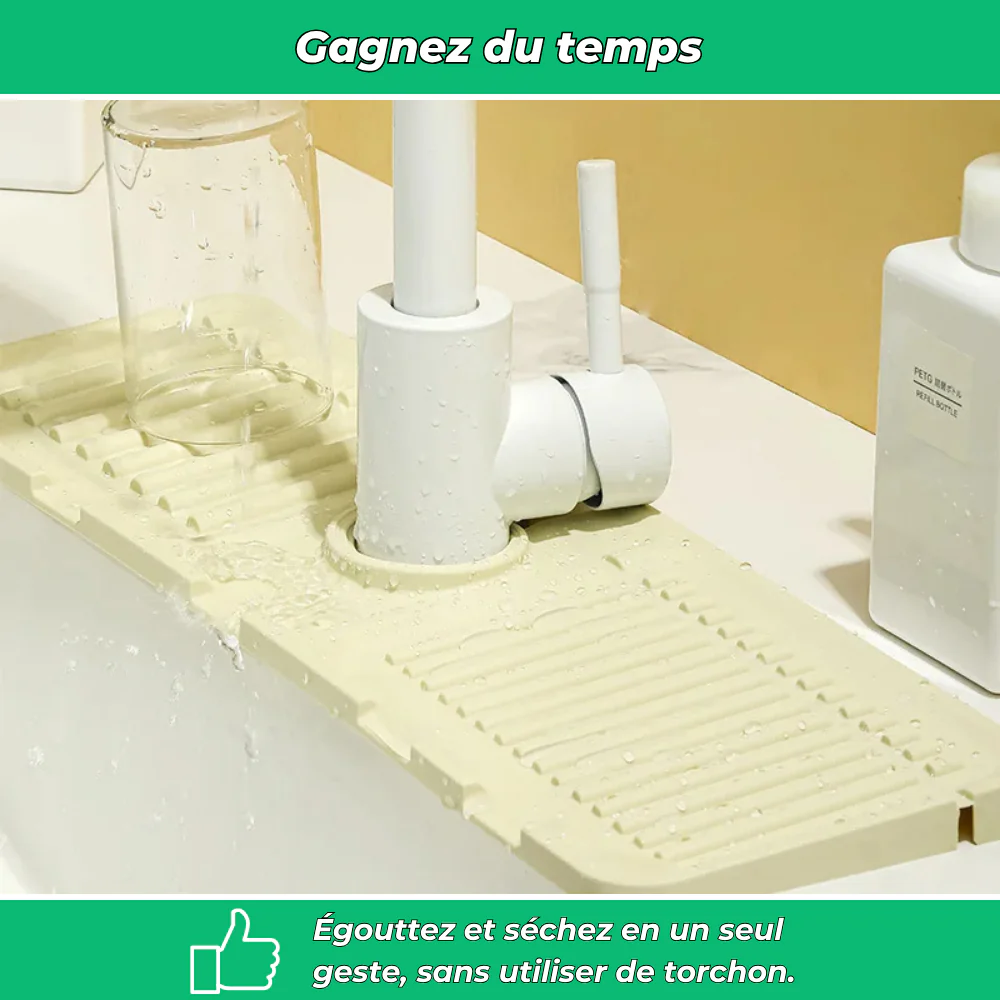 Tapis égouttoir pliable en silicone anti-chaud - Image 3