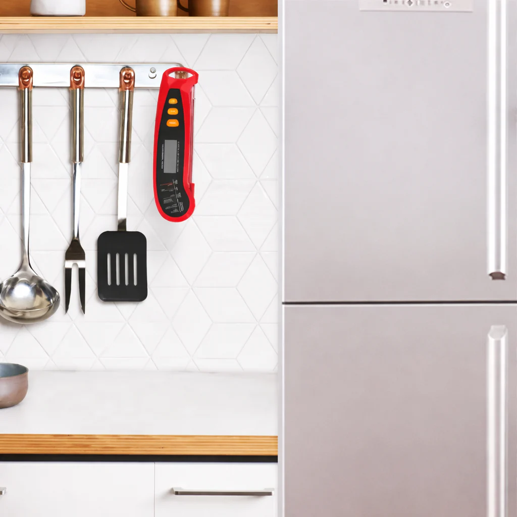 ThermomĂštre de Cuisine Digital Ă Double Sonde Pliable en Inox - Image 4