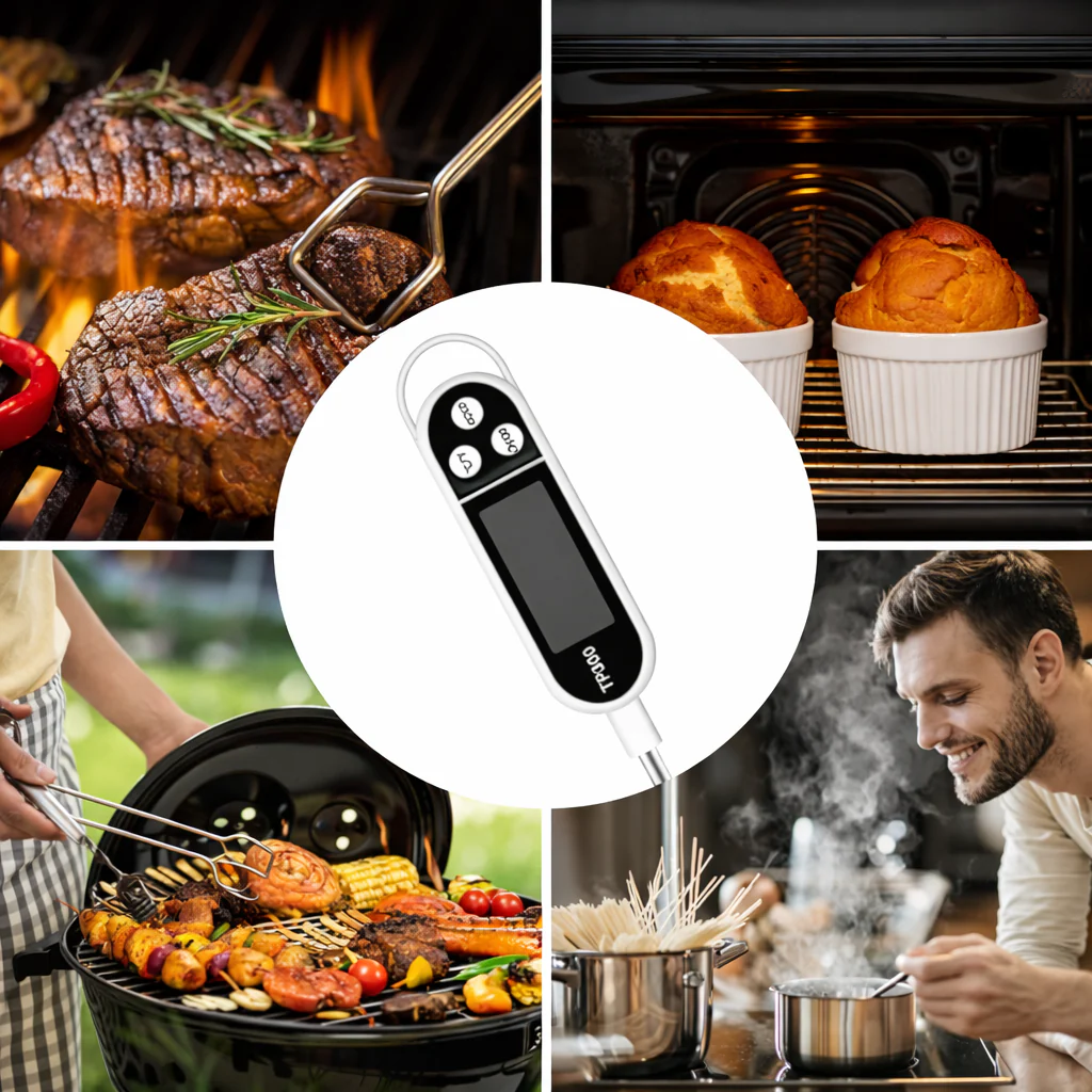 Thermomètre de Cuisine Digital à Sonde LCD – Cuisson Précise & Rapide - Image 4