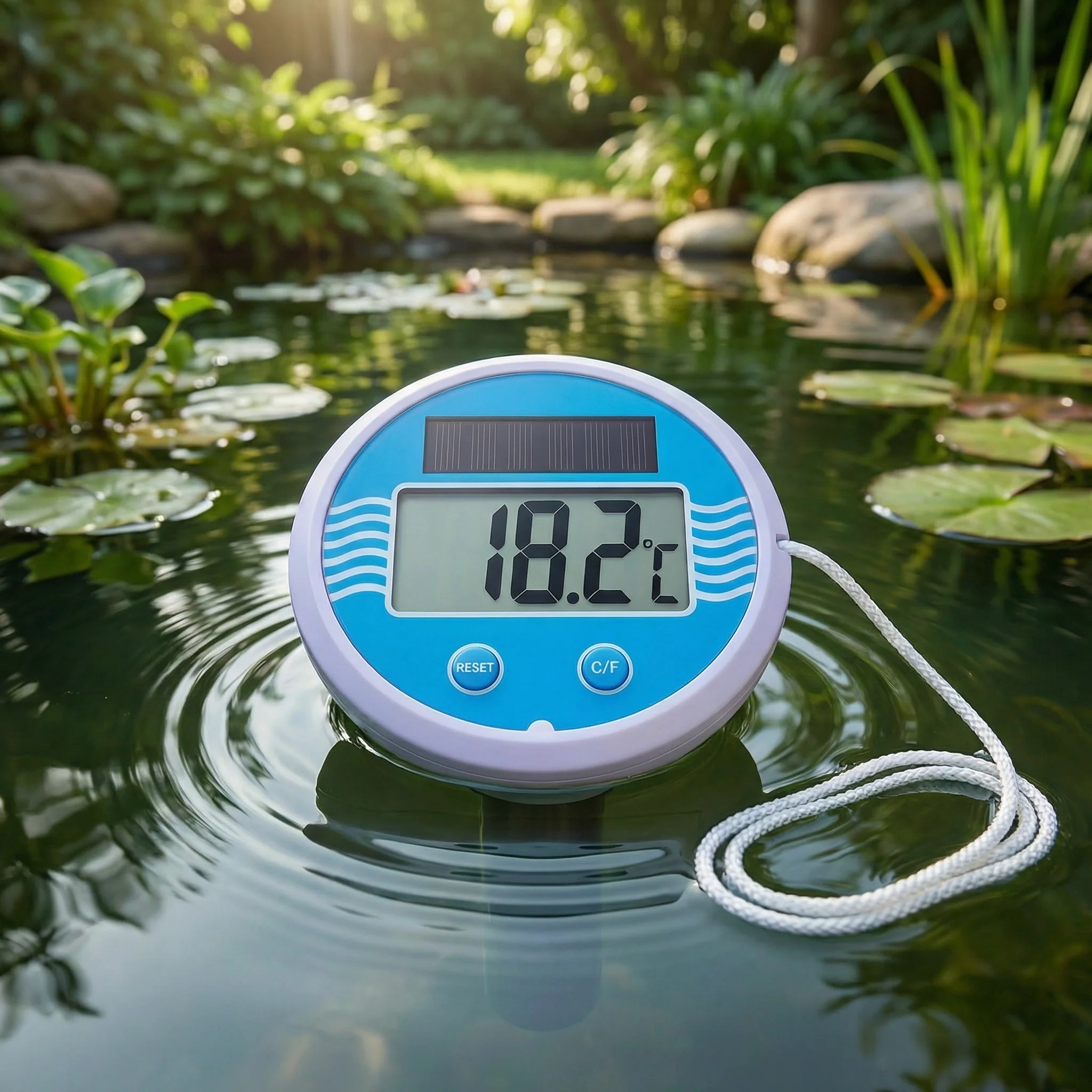Thermomètre de Piscine Flottant Solaire avec Affichage Digital – Lectures Précises & Étanche - Image 3