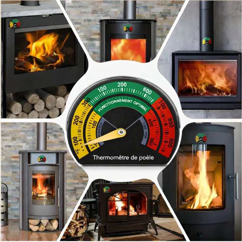 Thermomètre magnétique pour poêle à bois - Image 2