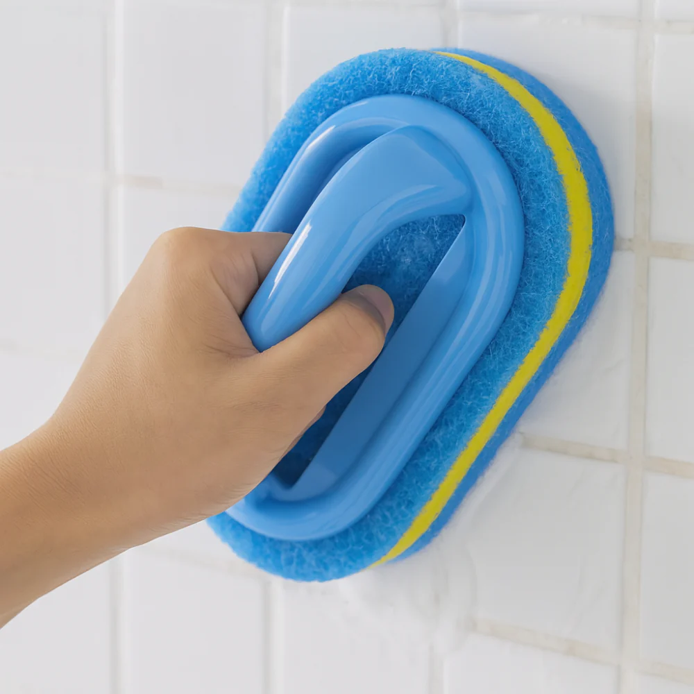 TotalClean – Éponge récurante anti-calcaire pour salle de bain et cuisine