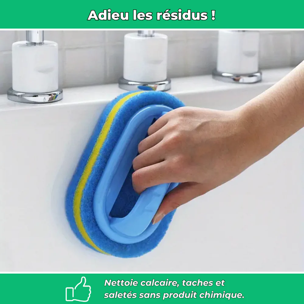 TotalClean – Éponge récurante anti-calcaire pour salle de bain et cuisine - Image 3