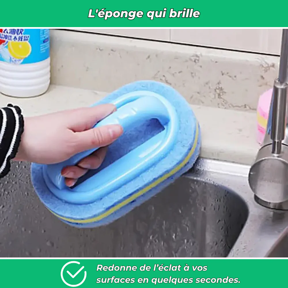 TotalClean – Éponge récurante anti-calcaire pour salle de bain et cuisine - Image 4