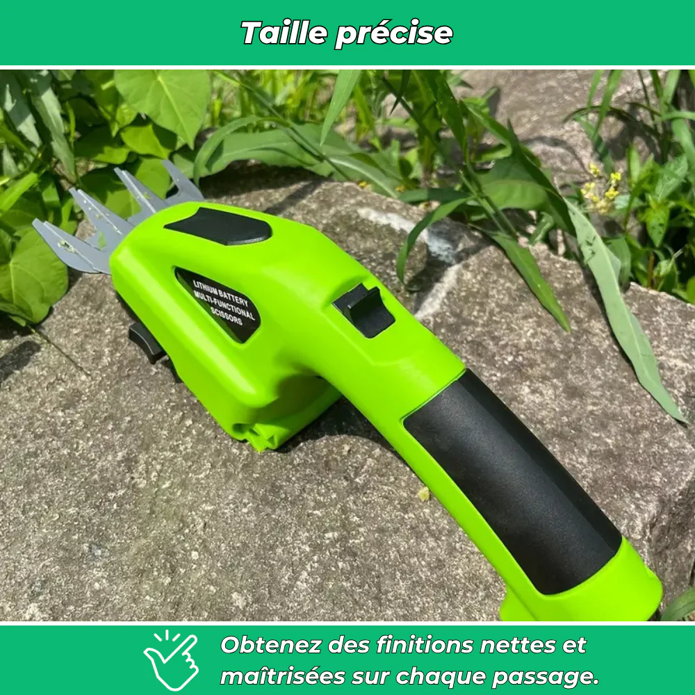 TrimMaster – Coupe-bordure sans fil rechargeable avec sécateur intégré - Image 4
