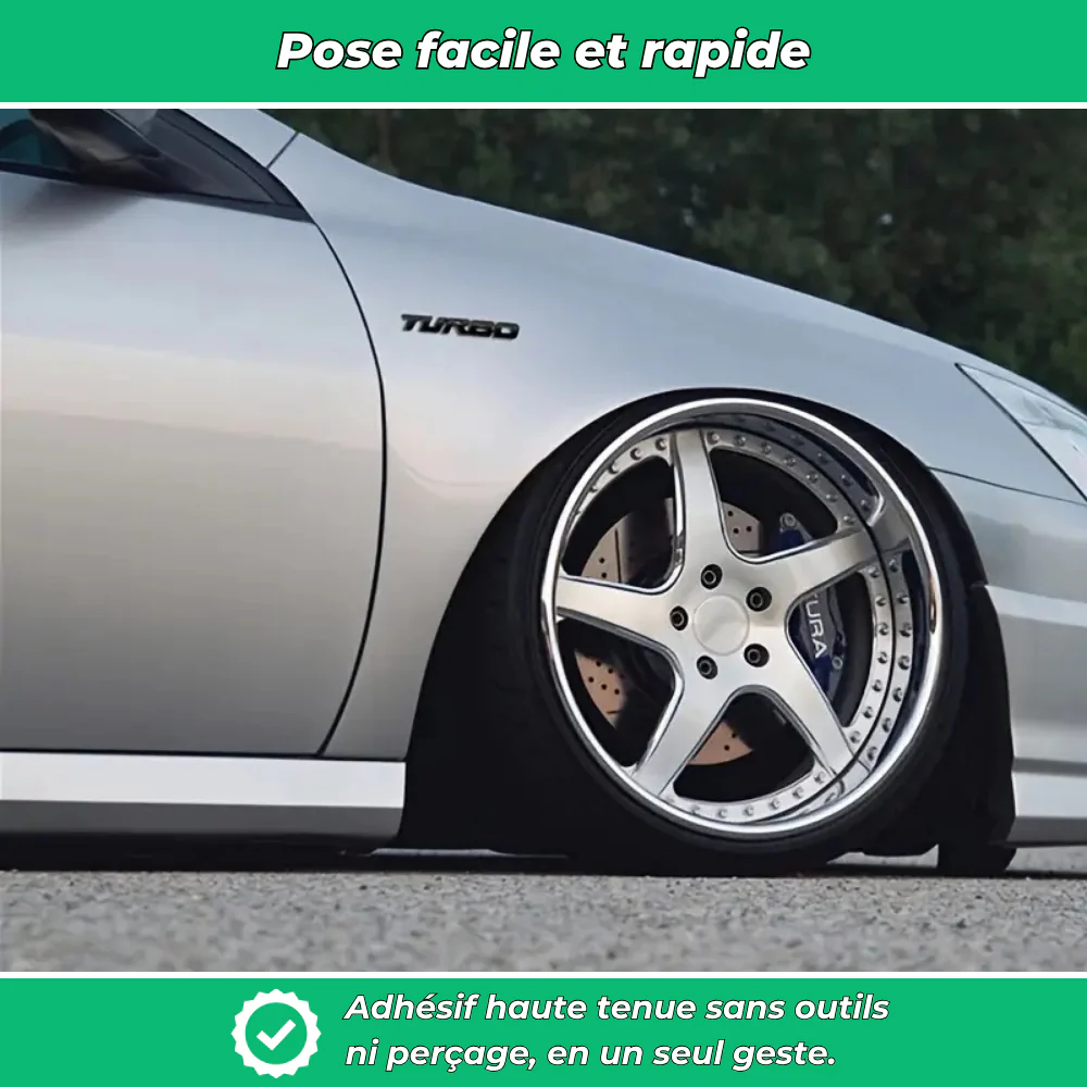 TurboStyle – Autocollant métal sport pour carrosserie auto - Image 5