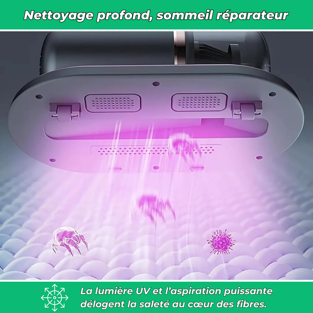 V20 PRO | Aspirateur anti-acariens avec chauffage UV 65℃ | Élimine 99% des Allergènes - Image 4
