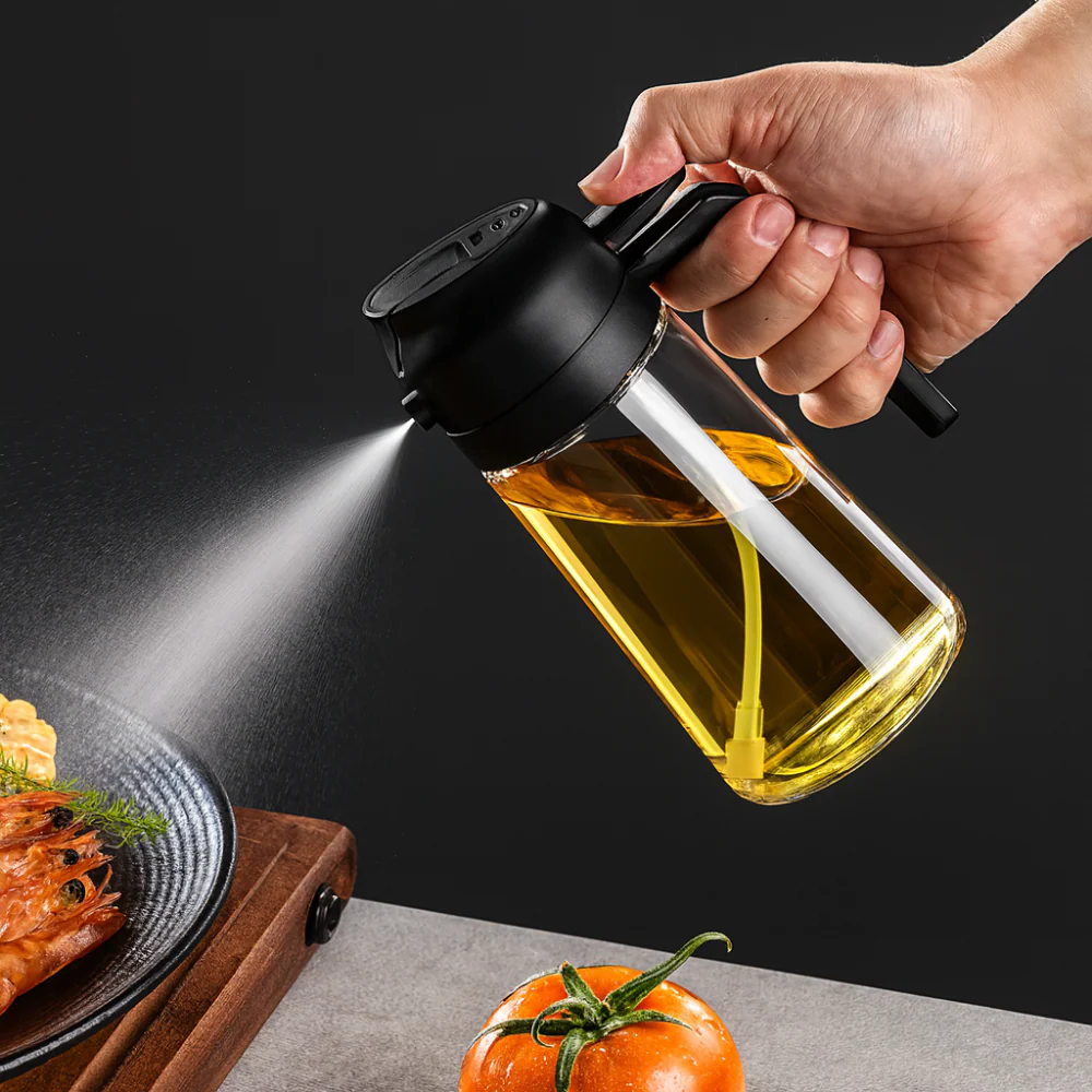Vaporisateur d’huile d’olive 2 en 1 | Spray et verseur pratique pour cuisson, salade et barbecue - Image 8