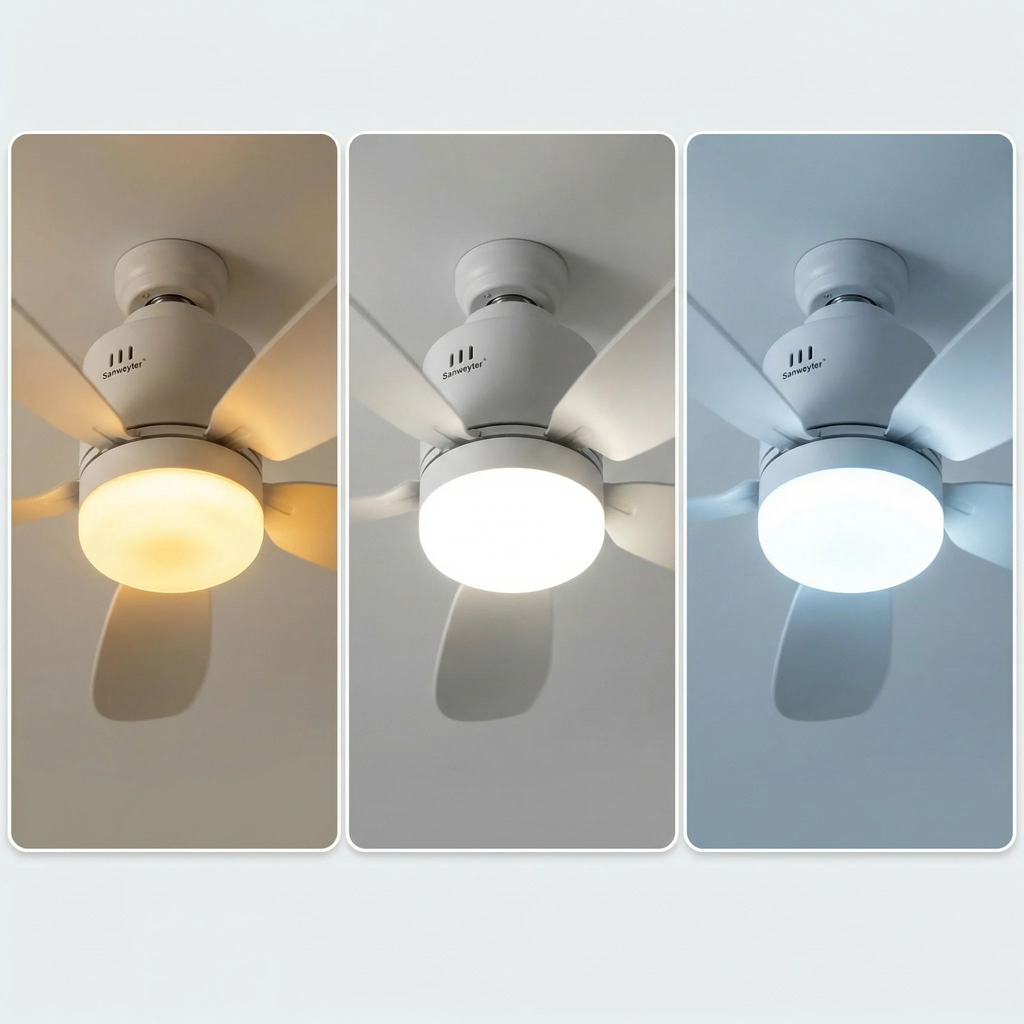 Ventilateur de Plafond avec LED Silencieux & Connecté | Ventilateur Plafonnier 5 Pales avec Télécommande - Image 6