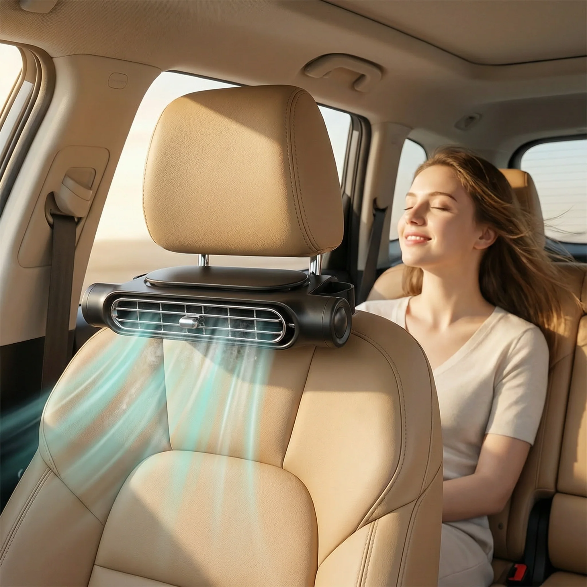 Ventilateur de Voiture pour Conducteur | Fraîcheur Instantanée, 3 Vitesses, Silencieux et Réglable pour Siège Auto - Image 3