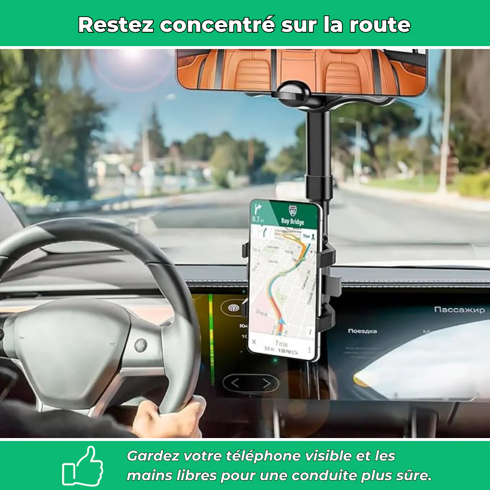 VisionGrip 360 – Support Téléphone Voiture Rotatif - Image 3