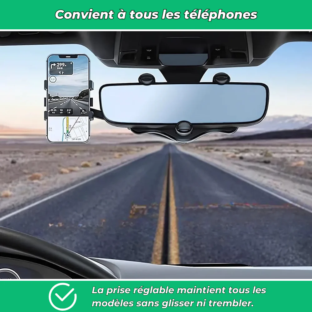 VisionGrip 360 – Support Téléphone Voiture Rotatif - Image 5