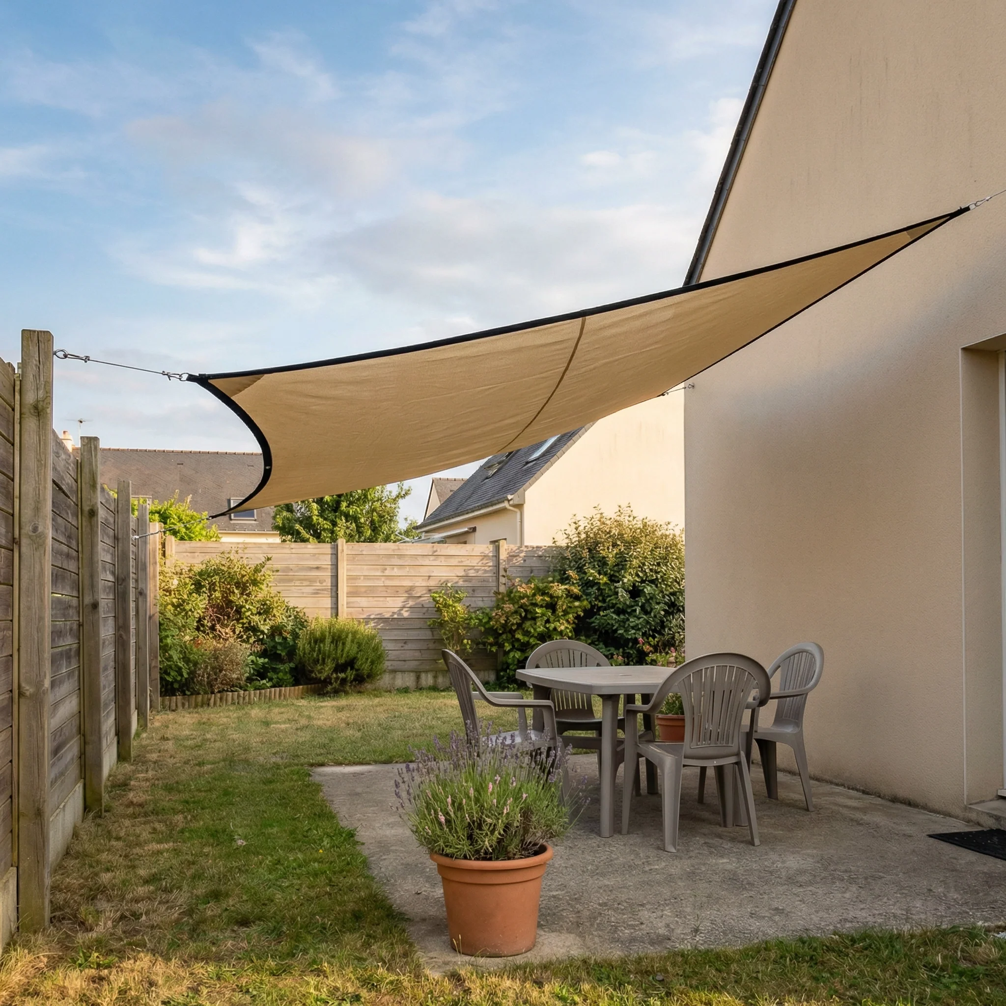 Voile d'Ombrage Premium | Protection Solaire Jardin Anti-UV Résistant Terrasse Extérieur - Image 3